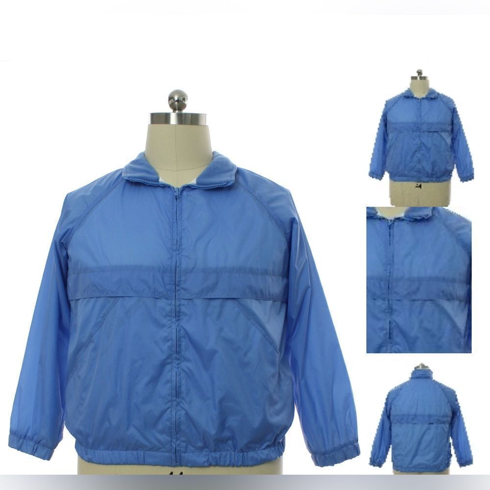 Vintage 1980's CS Classics Mens Windbreaker Zip Jacket Size L